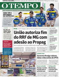 Capa do jornal Jornal O Tempo 23/12/2025