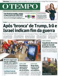 Capa do jornal Jornal O Tempo 25/06/2025