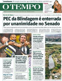 Capa do jornal Jornal O Tempo 25/09/2025