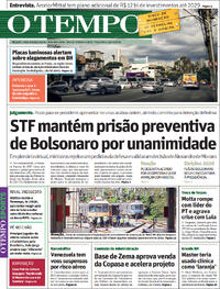 Capa do jornal Jornal O Tempo 25/11/2025