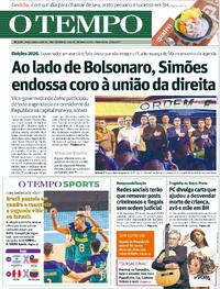 Capa do jornal Jornal O Tempo 27/06/2025