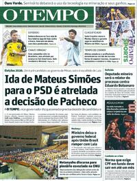 Capa do jornal Jornal O Tempo 27/09/2025