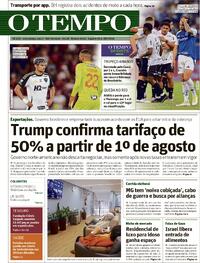 Capa do jornal Jornal O Tempo 28/07/2025