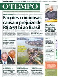 Capa do jornal Jornal O Tempo 30/09/2025