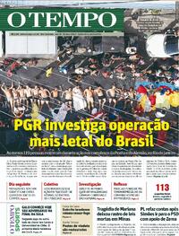 Capa do jornal Jornal O Tempo 30/10/2025