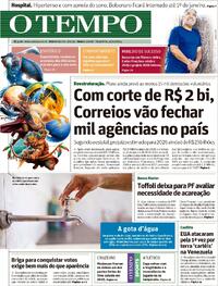 Capa do jornal Jornal O Tempo 30/12/2025