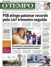 Capa do jornal Jornal O Tempo 31/05/2025