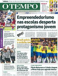 Capa do jornal Jornal O Tempo 01/06/2026
