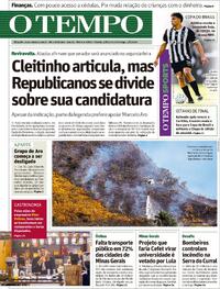 Capa Jornal O Tempo 01/08/2026