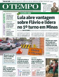 Capa Jornal O Tempo 01/10/2026