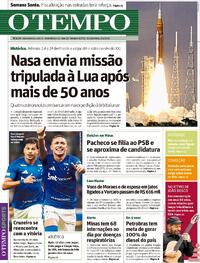 Capa do jornal Jornal O Tempo 02/04/2026