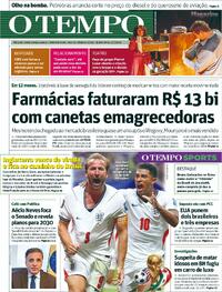 Capa Jornal O Tempo 02/07/2026