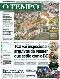 Capa do jornal Jornal O Tempo 03/01/2026
