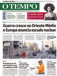 Capa do jornal Jornal O Tempo 03/03/2026