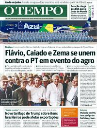 Capa do jornal Jornal O Tempo 03/06/2026
