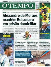 Capa Jornal O Tempo 04/07/2026