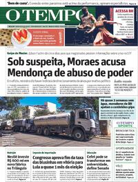 Capa Jornal O Tempo 04/09/2026