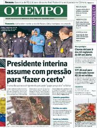 Capa do jornal Jornal O Tempo 05/01/2026