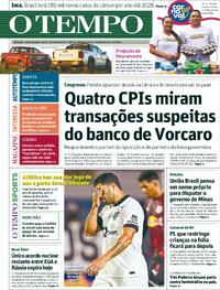 Capa do jornal Jornal O Tempo 05/02/2026