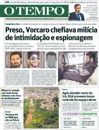 Capa do jornal Jornal O Tempo 05/03/2026