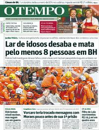Capa do jornal Jornal O Tempo 06/03/2026