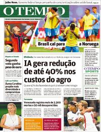 Capa Jornal O Tempo 06/07/2026