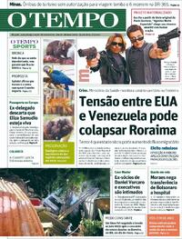 Capa do jornal Jornal O Tempo 07/01/2026