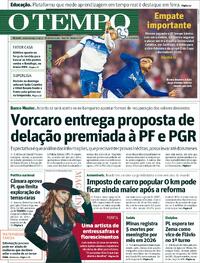 Capa do jornal Jornal O Tempo 07/05/2026