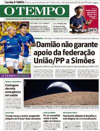 Capa do jornal Jornal O Tempo 08/04/2026