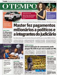 Capa do jornal Jornal O Tempo 09/04/2026