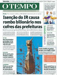 Capa do jornal Jornal O Tempo 09/05/2026