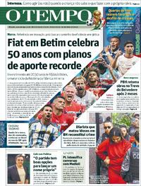 Capa Jornal O Tempo 09/07/2026
