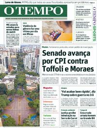 Capa do jornal Jornal O Tempo 10/03/2026
