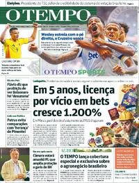 Capa Jornal O Tempo 10/08/2026