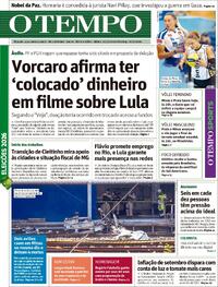 Capa Jornal O Tempo 10/10/2026