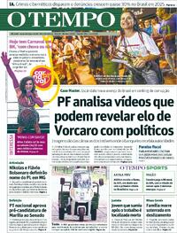 Capa do jornal Jornal O Tempo 11/02/2026