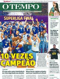 Capa do jornal Jornal O Tempo 11/05/2026