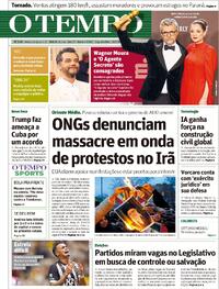 Capa do jornal Jornal O Tempo 12/01/2026