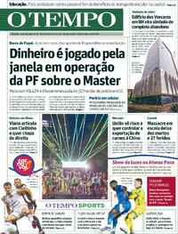Capa do jornal Jornal O Tempo 12/02/2026