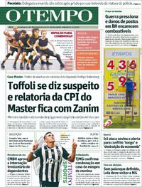 Capa do jornal Jornal O Tempo 12/03/2026