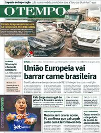 Capa do jornal Jornal O Tempo 13/05/2026