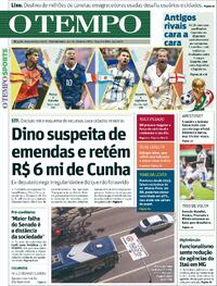 Capa Jornal O Tempo 13/07/2026