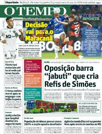 Capa Jornal O Tempo 13/08/2026