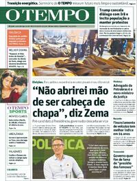 Capa do jornal Jornal O Tempo 14/01/2026