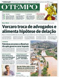 Capa do jornal Jornal O Tempo 14/03/2026