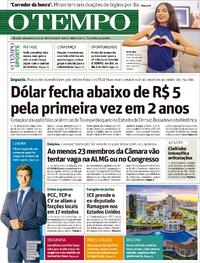 Capa do jornal Jornal O Tempo 14/04/2026
