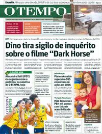 Capa Jornal O Tempo 14/09/2026