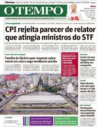 Capa do jornal Jornal O Tempo 15/04/2026