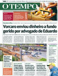 Capa do jornal Jornal O Tempo 15/05/2026