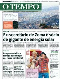 Capa Jornal O Tempo 15/08/2026